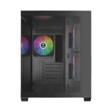 CASE GAMDIAS AURA GC10M V2 ARGB BLACK – MICRO TOWER | 3 FAN ARGB | GPU 400MM